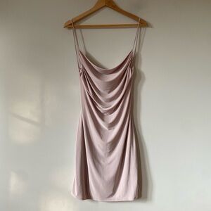 SAINTS Champagne Y2K Party Cocktail Dress